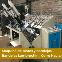 Máquina para platos y bandejas de cartón