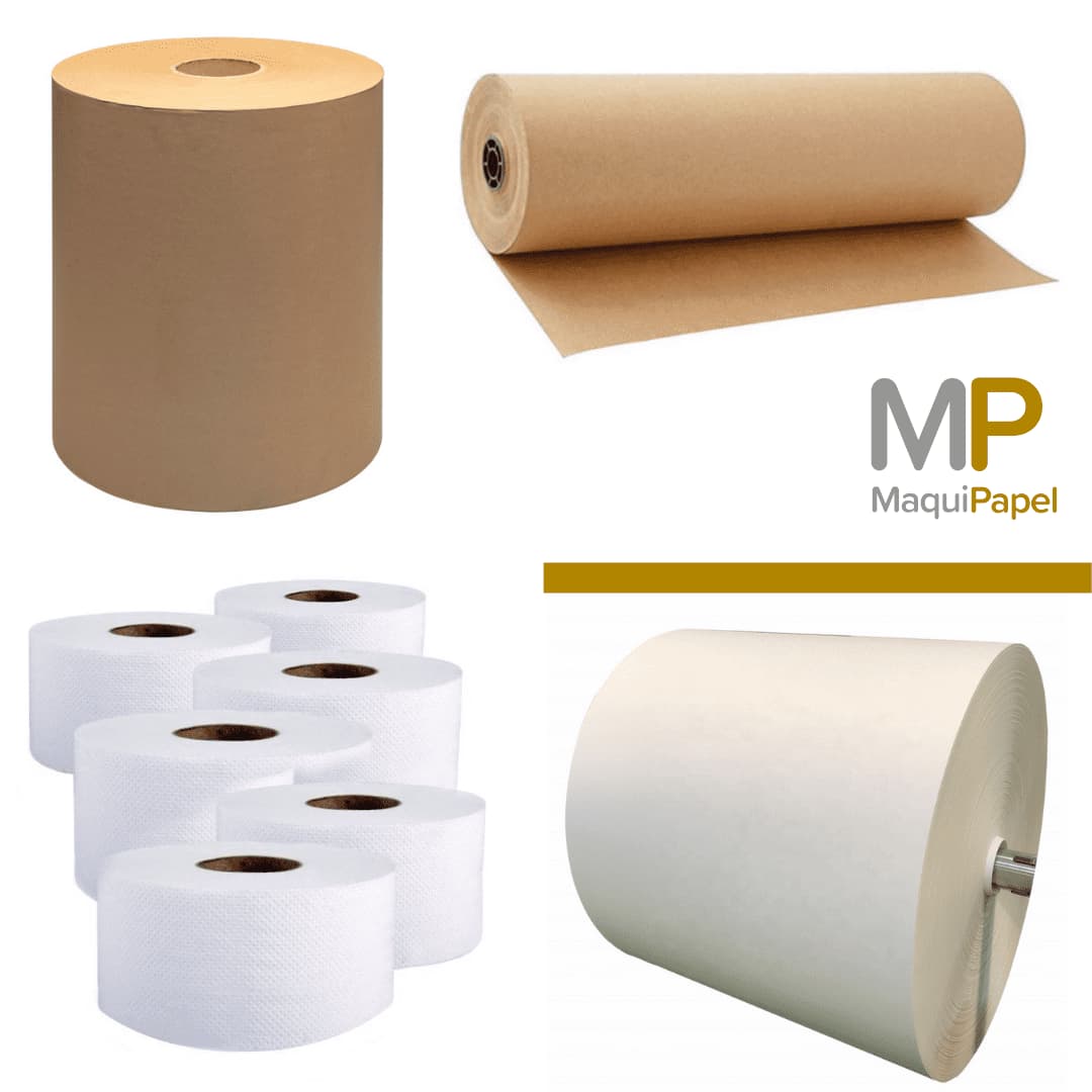 Fabricar bobina de papel tissue, bobina de papel kraft, bobina de cartón kraft